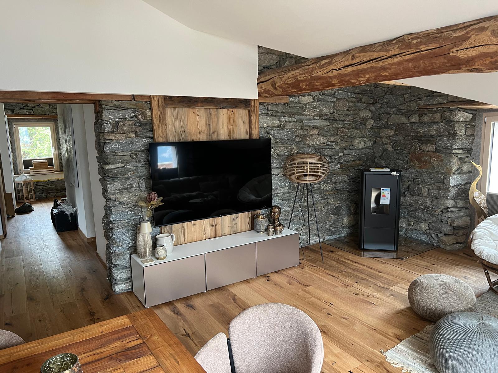 Sanierung Walliser Steinhaus — Grächen, Oberwallis