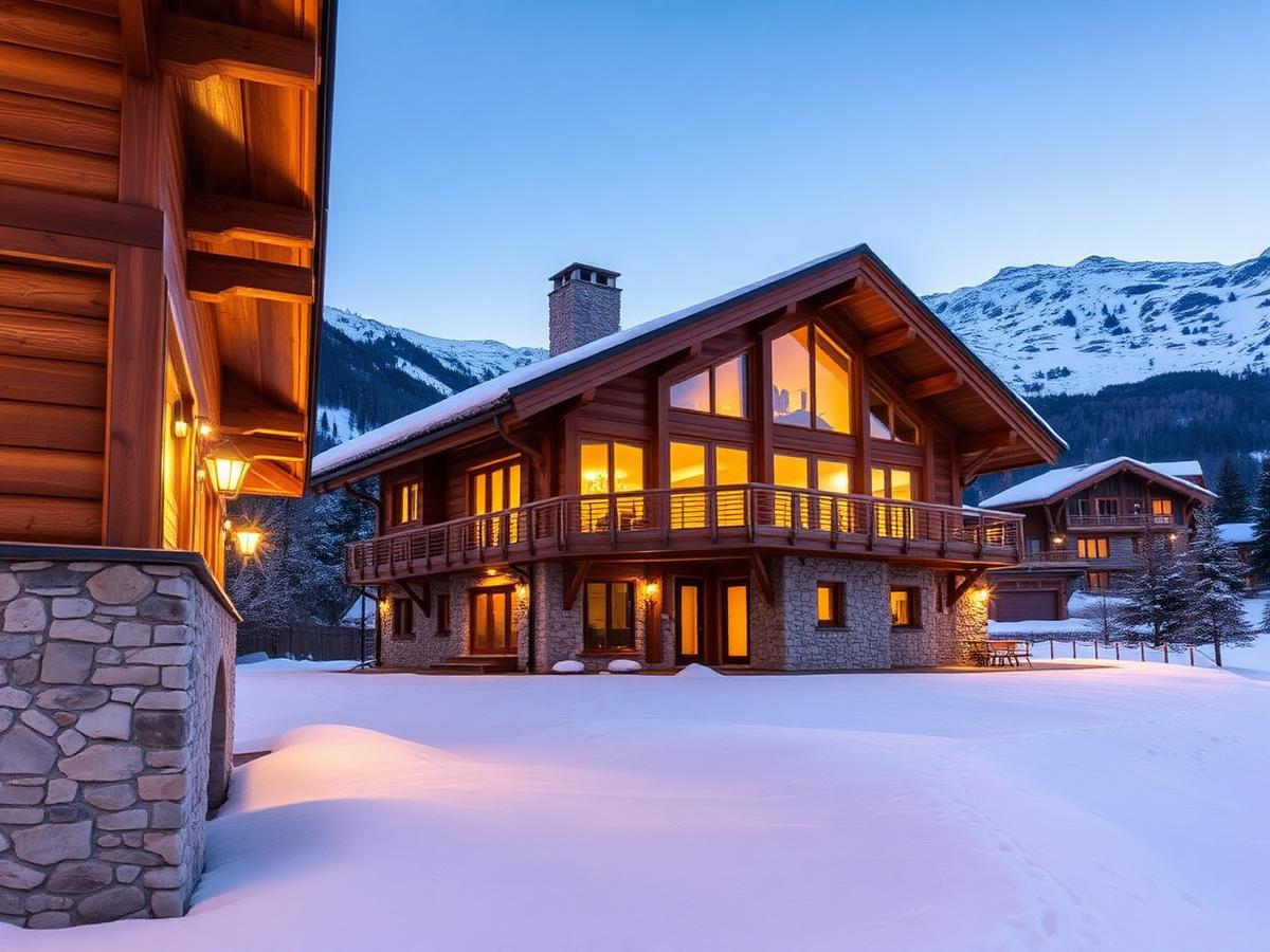 Chalet am Bergrücken im Oberwallis